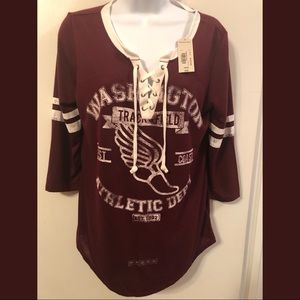 JC Penney’s Burgundy Sports Top